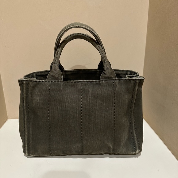Prada Canapa Tote Militare (army green) - Picture 7 of 13